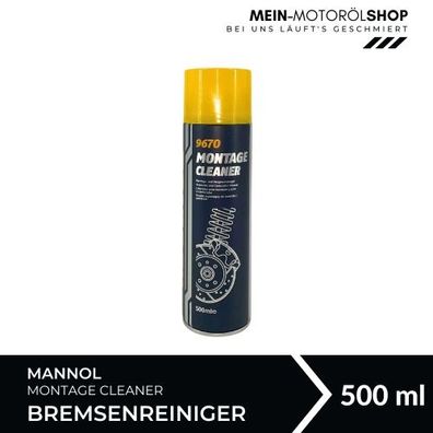 Mannol Montage Cleaner / Bremsenreiniger / Universalreiniger 500 ML