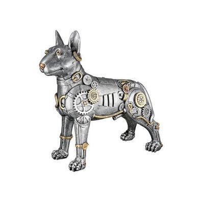 Figur Pitbull Steampunk Pitbull , Polyresin, 13,5x31x29cm, von Gilde Handwerk