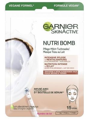 Garnier Nutri Bomb Tuchmaske - Luxuriöse Tiefenpflege