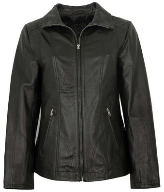 MADDOX - Damen Lederjacke Lammnappa schwarz