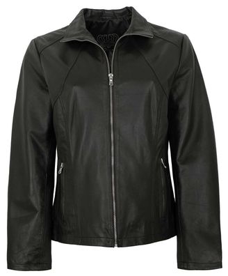 MADDOX - Damen Lederjacke Lammnappa schwarz