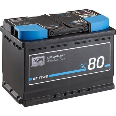 ECTIVE Semi Cycle SC80 AGM Versorgungsbatterie 80Ah