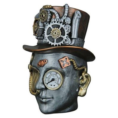 Poly Skulptur "Steampunk Female", 16x18x20cm, von Gilde Handwerk