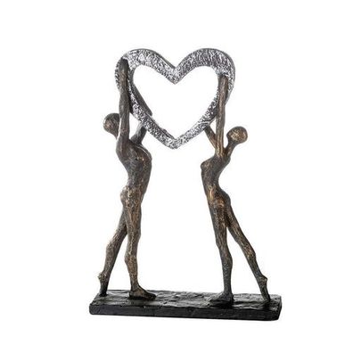 Poly Skulptur "Victory" broncefinish, 7x26x37cm, von Gilde Handwerk