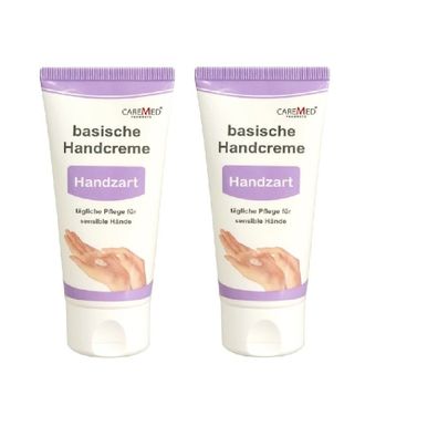 CareMed basische Handcreme Handzart 2x 75ml Tube