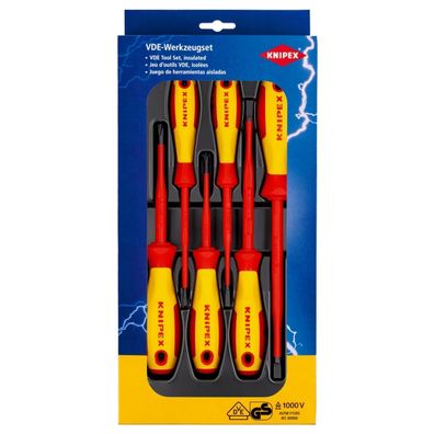 Knipex VDE Schraubendreher-Set PhillipsÂ® / PozidrivÂ® 6tlg. - 002012V03