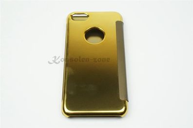 Iphone 7 4,7 LED View Flip Case Tasche Gold Cover Schutzhülle