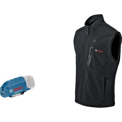 Bosch Beheizbare Kleidung GHV 12 + 18V XA Akkuadapter GAA 12V-21 Professional