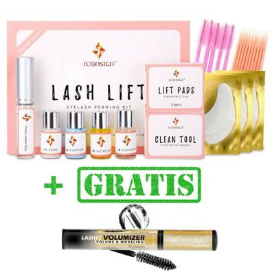 Wimpernlifting Set Wimpernwelle Wimpernlaminierung Lash Lift Kit Mascara gratis