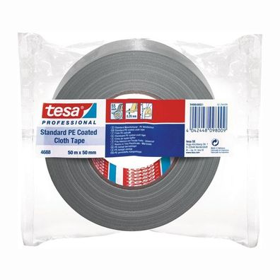 Tesa Gewebeband Tesaband Standard 4688 silber-matt - 04688-00031-00