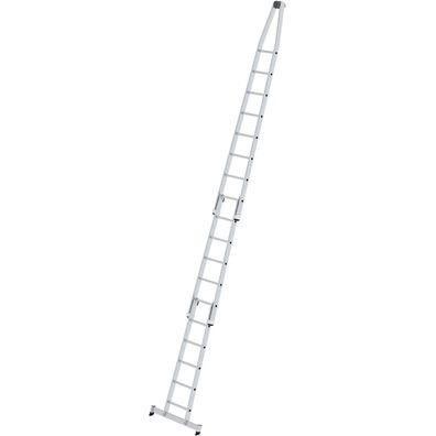 Génzburger Steigtechnik Sprossen-Glasreinigerleiter mit nivello-Traverse 3t