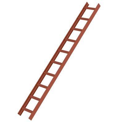 Génzburger Steigtechnik Dachleiter rotbraun 10 Sprossen - 011206