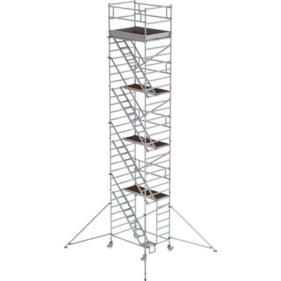 Génzburger Steigtechnik Rollgerést 1,35 x 1,8 m mit Schrägaufstiegen & Ausl