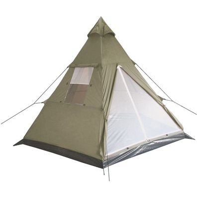 Tipi Zelt Indianer 290x270/255x225 cm WS=1200 mm 3,8kg Campingzelt 2-3 Personen