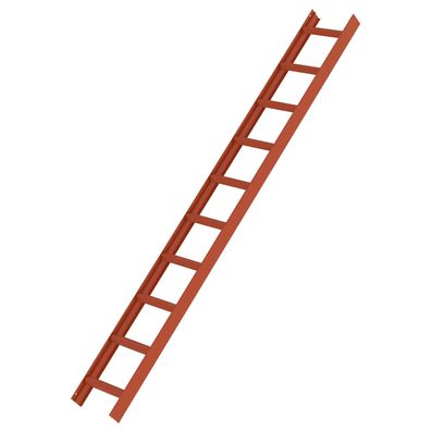 Génzburger Steigtechnik Dachleiter rot 10 Sprossen - 011115