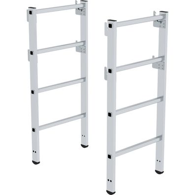 Génzburger Steigtechnik 2x Teleskopaufsatz Plattformleiter FlexxStep plus 2
