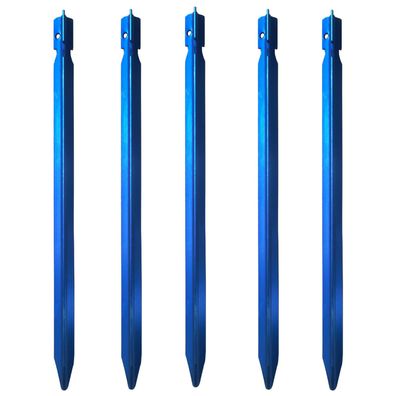 5x Zelt-Heringe Y-Profil Aluminium Erdnagel 22cm Zeltnagel Zeltpflog Hering