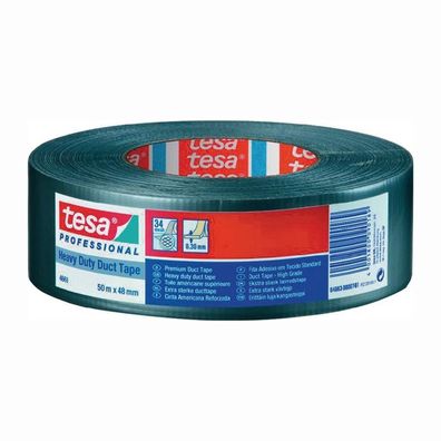 Tesa Gewebeband duct tape 4663 silber - 04663-00007-02