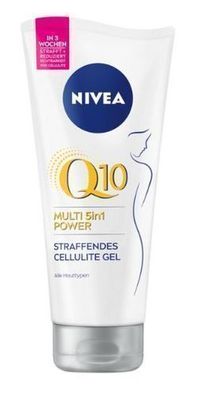 Nivea Q10 Cellulite Reduzierungs-Gel, 200 ml - Hautstraffendes und Elastizitätfördern