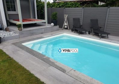 Premium GFK Pool SAMOS 6,00 x 3,10 x 1,35m TÜV Fertigpool Vivapool