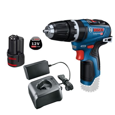 Bosch Akku-Schlagbohrmaschine GSB 12V-35 / 1x 2,0 Ah Akku + Ladegerät