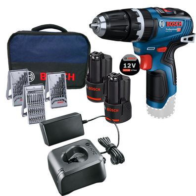 Bosch Akku-Schlagbohrmaschine GSB 12V-35 / 2x 3,0 Ah Akku + Ladegerät inkl