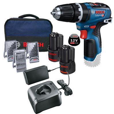 Bosch Akku-Schlagbohrmaschine GSB 12V-35 / 2x 2,0 Ah Akku + Ladegerät inkl