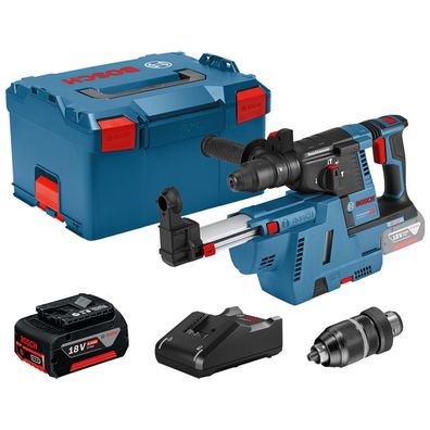 Bosch Akku-Bohrhammer GBH 18V-26 F mit SDS plus 18V / 1x 4,0 Ah Akku + Lade