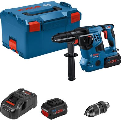 Bosch Akku-Bohrhammer GBH 18V-28 CF mit SDS plus / 2x 8,0 Ah ProCORE18V Akk