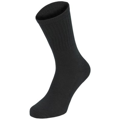 3er Pack Army Socken halblang schwarz Outdoor Socken Plüschsohle Gr. 39-42 MFH