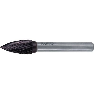 RUKO Hartmetall-Frässtift SPG ß 6 mm Kopflänge 18 mm Schaft-ß 6 mm TiCNVerz