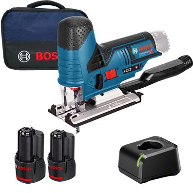 Bosch Akku-Stichsäge GST 12V-70 / 2x 3,0 Ah Akku + Ladegerät im Softbag