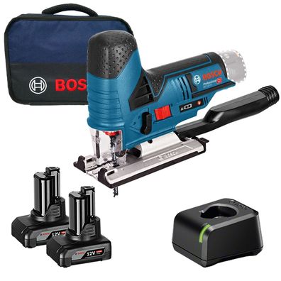 Bosch Akku-Stichsäge GST 12V-70 / 2x 4,0 Ah Akku + Ladegerät im Softbag