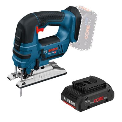 Bosch Akku-Stichsäge GST 18V-LI B / 1x 4,0 Ah ProCORE18V Akku