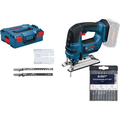 Bosch Akku-Stichsäge GST 18V-LI B Solo inkl. Zubehör-Set inkl. Stichsägebla