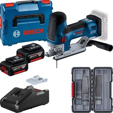 Bosch Akku-Stichsäge GST 18V-155 SC / 2x 4,0 Ah + Ladegerät in L-Boxx 136