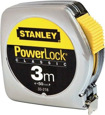 Stanley Taschenrollbandmaß PowerLock L.8m B.25mm mm/cm EG II Ku. Automatic S