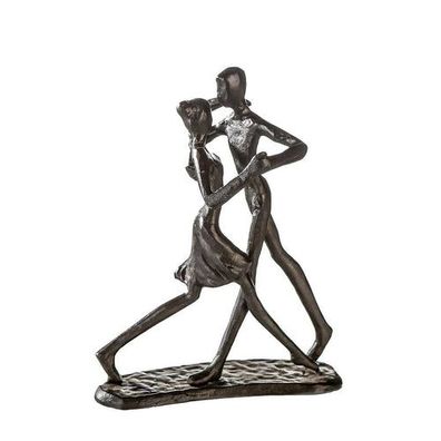 Skulptur "Dancing", Eisen Design , brüniert H.17cm, von Gilde Handwerk