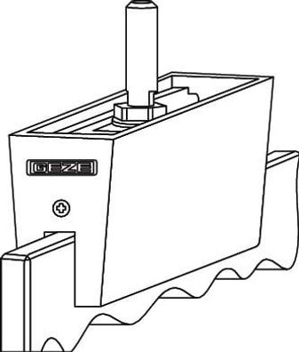 GEZE Glasklemmplatte EV1 b.140kg - 125585