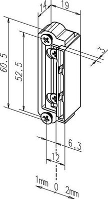 ASSA ABLOY Téröffneraustauschstéck 1418-13 ProFix 2 univ. Dauerent. nein DIN