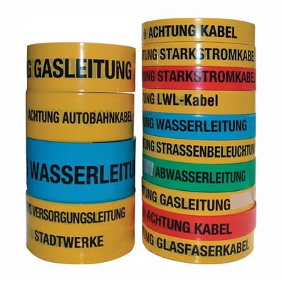 multicoll Trassenwarnband Aufdruck Achtung Breitbandkabel - 15 015 040 250