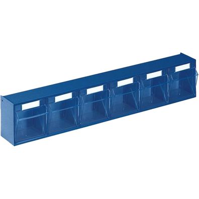 Lockweiler Klarsichtmagazin H 113 x B 600 x T 91 mm blau - 1500691