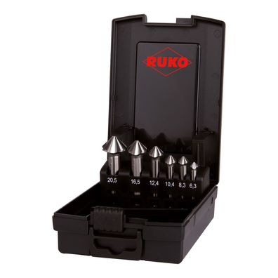 RUKO Ultimatecut Kegel- und Entgratsenker-Satz 4S HSS DIN 335 90Â° in Kunsts