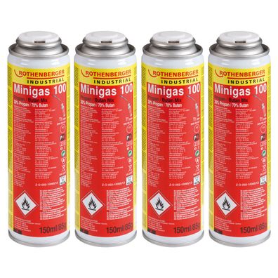 Rothenberger Industrial 4x Minigas 100 150 ml - 1500003891