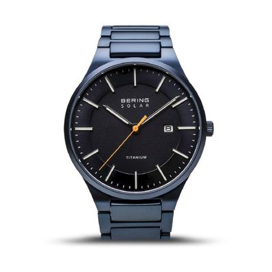 Bering - Armbanduhr - Herren - Chronograph - Titanium blau gebürstet - 15239-797