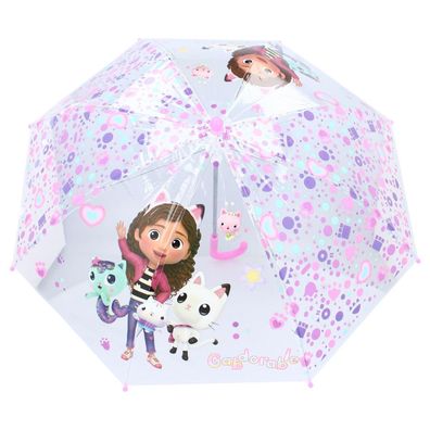 Vadobag Kinderschirm Regenschirm Gabby's Dollhouse Rainy Days