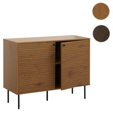 Sideboard HWC-N78, Kommode, skandinavischer Stil Metall Holz Melamin 110x40x86cm