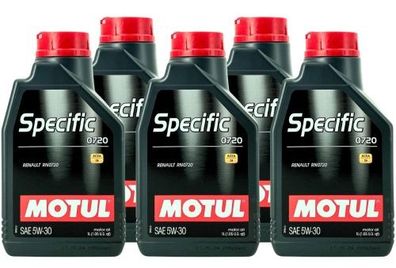 Motul Specific 0720 5W-30 5x1 Liter