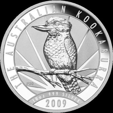 Australien 1 oz. Unze Silber 999.9 Kookaburra 2009 - Neu in Originalkapsel