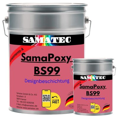 Designbeschichtung Effektbeschichtung 2K Epoxid Bodenbeschichtung BS99 Samatec